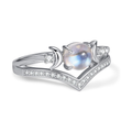 Celestial Moonstone Look Ring