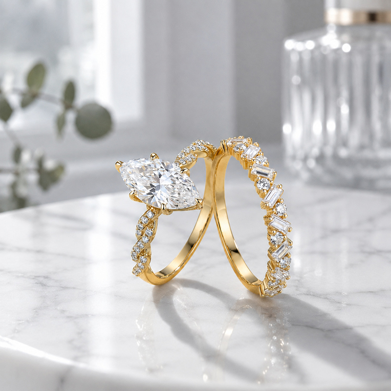 Marquise Vine Statement Ring