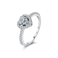 Heart Halo Sparkle Ring