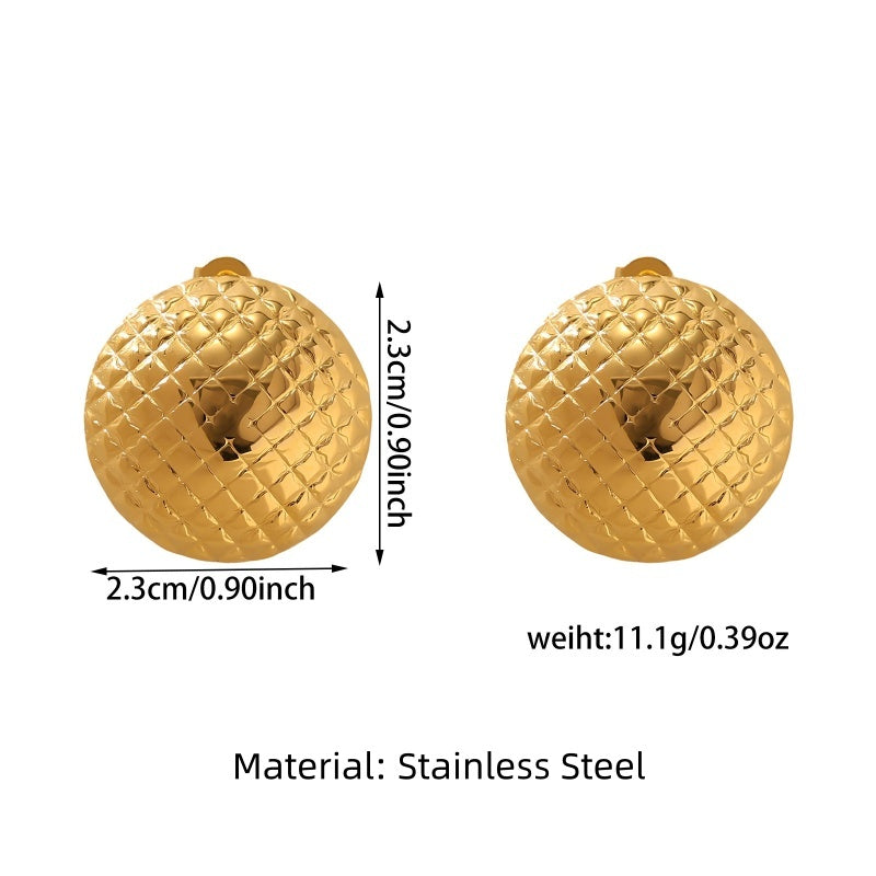 Vintage Gold Statement Earrings