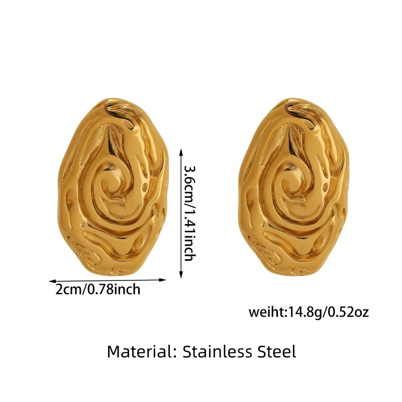 Vintage Gold Statement Earrings