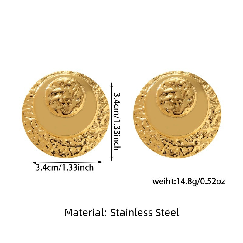 Vintage Gold Statement Earrings