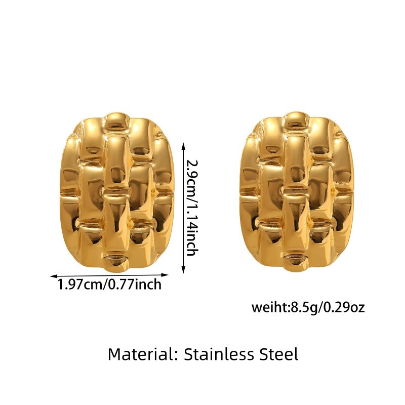 Vintage Gold Statement Earrings