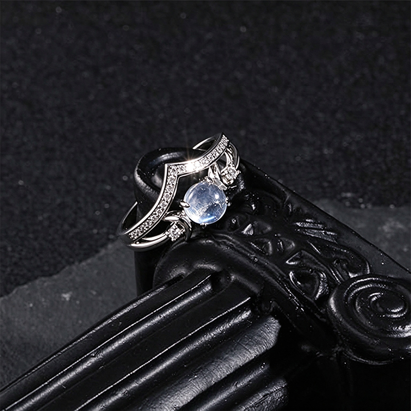 Celestial Moonstone Look Ring