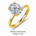 Round Solitaire Statement Ring