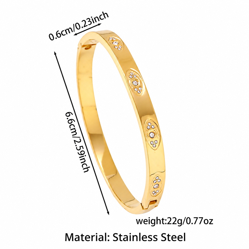 Gold Sparkling Bangle Bracelet