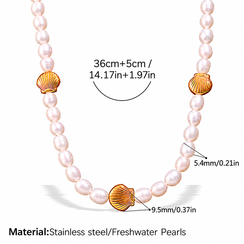 Ocean Charm Pearl Beaded Bracelet