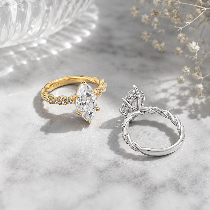 Marquise Vine Statement Ring