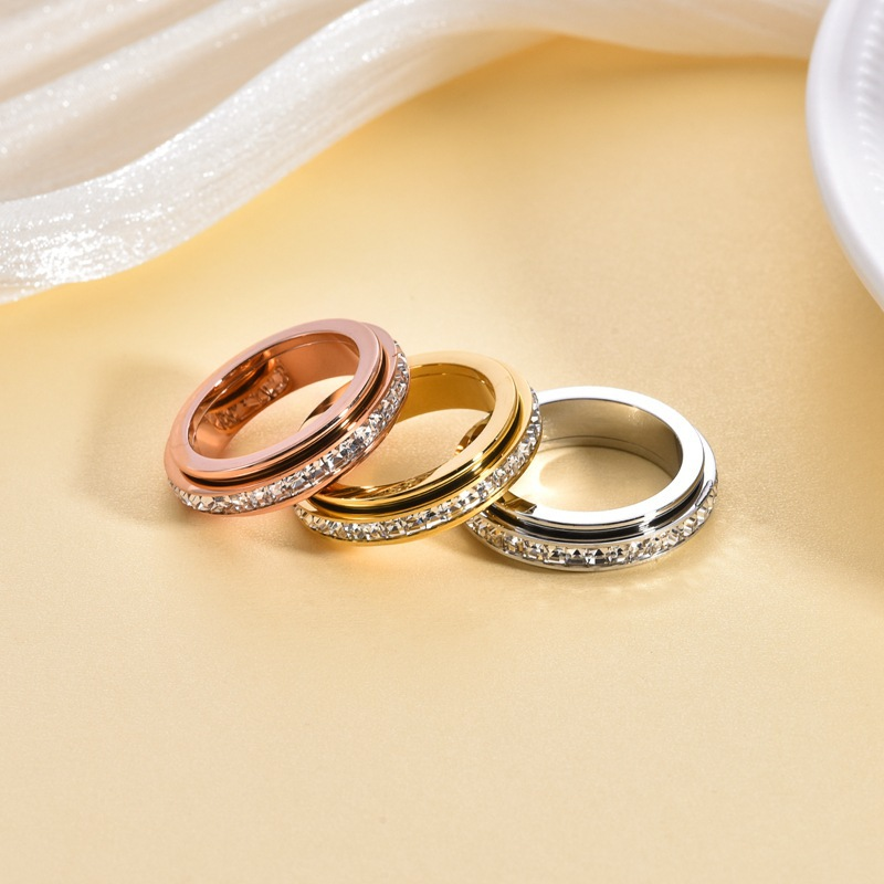 Silver Sparkle Spinner Ring
