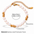 Ocean Charm Pearl Beaded Bracelet
