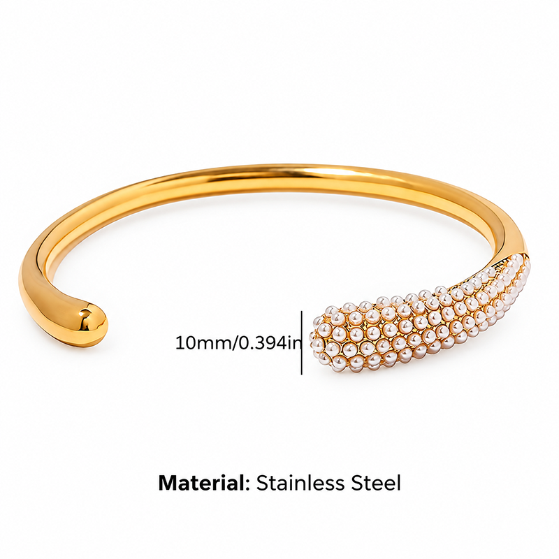 Gold Accent Open Cuff Bracelet