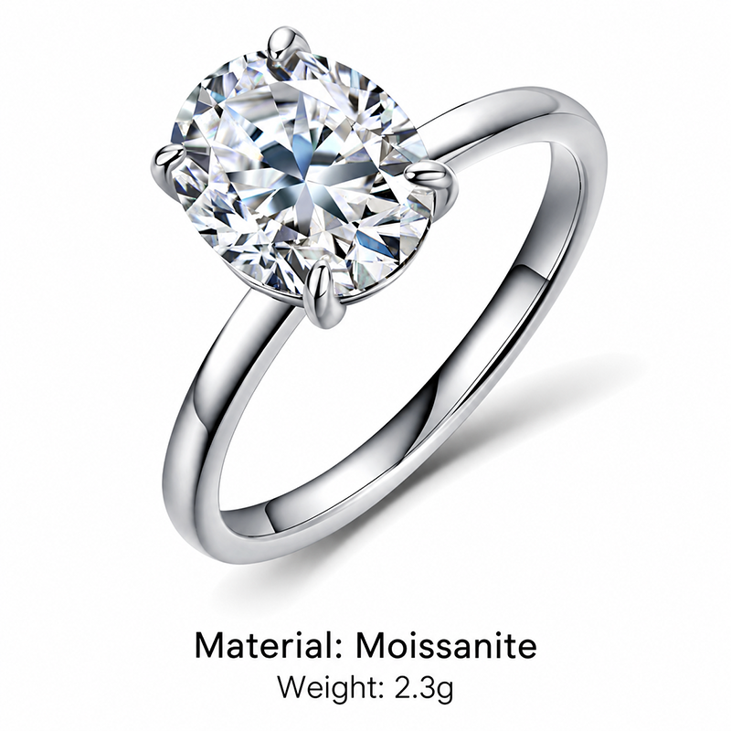 Round Solitaire Statement Ring
