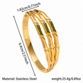 Sculptural Bamboo Bangle Bracelet
