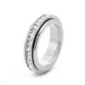 Silver Sparkle Spinner Ring