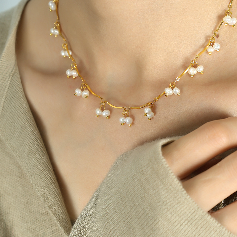 Gold Branch Pearl Bracelet