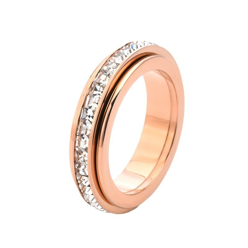 Silver Sparkle Spinner Ring