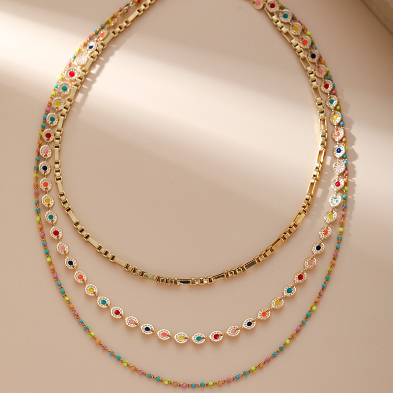 Colorful Layered Beaded Necklace