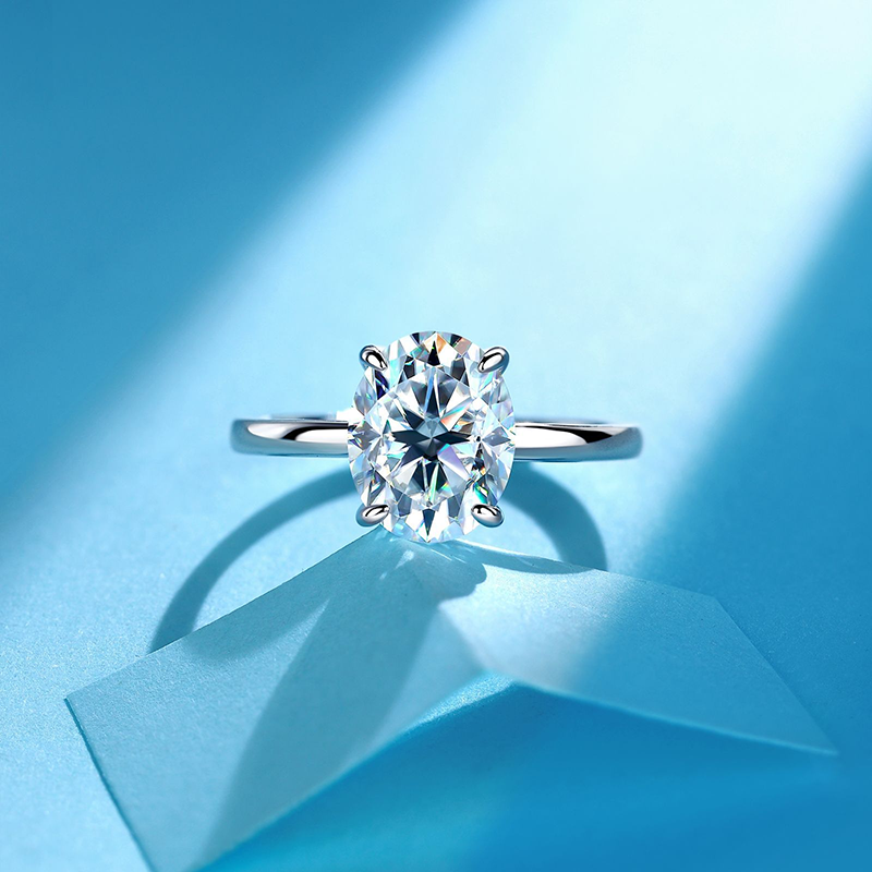 Round Solitaire Statement Ring