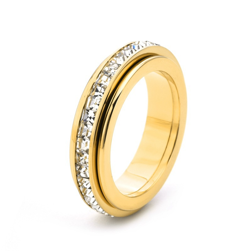 Silver Sparkle Spinner Ring